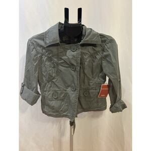 NWT Mossimo Cropped Utility Jacket in Seagrass Women's size L
